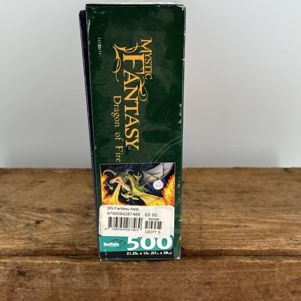Puzzle Mystic Fantasy Dragon of Fire 500 Pieces w/Bonus Poster‎ Buffalo Games